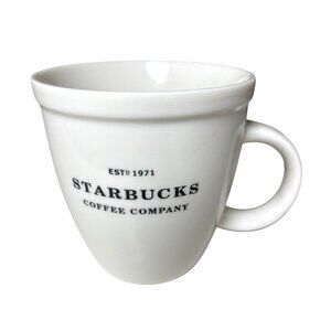 Starbucks Mug Vintage 2006 Y2K Ceramic 18-20 oz. Coffee Cup Barista 1971‎ Logo